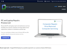 Tablet Screenshot of pcrepairspreston.com